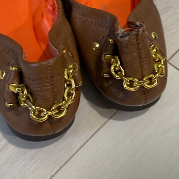 Lauren Ralph Lauren Women's Barb Ballet Flats Brown & Brown Size 5 - Picture 2 of 5